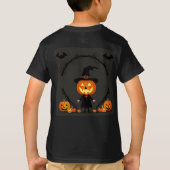 Charmante Halloween-scène met pompoen T-shirt (Achterkant)