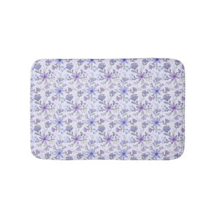 Charmante Hand Getrokken Bloemen Badmat
