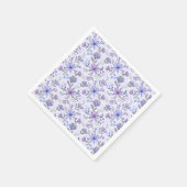 Charmante Hand Getrokken Bloemen Servetten (Hoek)