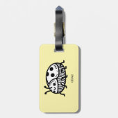 Charmante hand-getrokken kever illustratie bagagelabel (Achterkant verticaal)