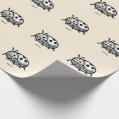 Charmante hand-getrokken kever illustratie cadeaupapier (Hoek)