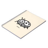 Charmante hand-getrokken kever illustratie notitieboek (Linkerzijde)