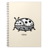 Charmante hand-getrokken kever illustratie notitieboek (Voorkant)