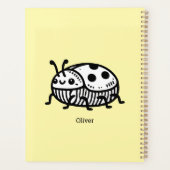 Charmante hand-getrokken kever illustratie planner (Achterkant)