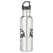 Charmante hand-getrokken kever illustratie waterfles  (Voorkant)