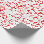 Charmante handgeschreven liefde cadeaupapier (Hoek)