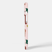 Charmante handgetekende katten op roze achtergrond Case-Mate iPhone case (Achterkant / Links)