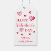 Charmante Happy Valentijnsdag Cadeau Labels Cadeaulabel (Voorkant)
