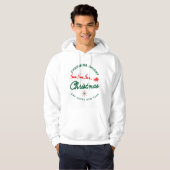 Charmante heldere kerst hoodie (Voorkant volledig)