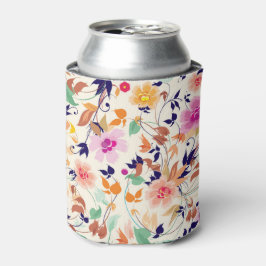 Charmante herfst gekleurde bloemen blikjeskoeler