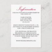 Charmante Herfst Leaf Monogram bruiloft Informatiekaartje (Voorkant)