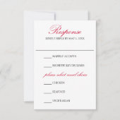 Charmante Herfst Leaf Monogram bruiloft RSVP Kaartje (Voorkant)