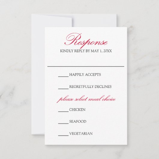 Charmante Herfst Leaf Monogram bruiloft RSVP Kaartje (Voorkant)