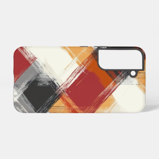 Charmante Herfst Plaid Samsung Galaxy Hoesje (Achterkant horizontaal)