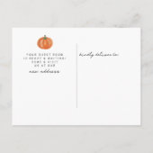 Charmante herfstdeur bewegende aankondiging (Achterkant)