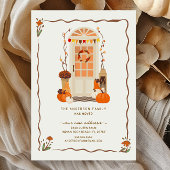 Charmante herfstdeur bewegende aankondiging