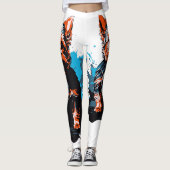 Charmante highlighting een Yorkshire Terrier Leggings (Voorkant)