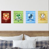 Charmante HOGWARTS™ House Crests Muurkunst Sets (Slaapkamer)