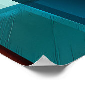 Charmante hond - kubistische heer in een boog Stro Poster (Hoek)