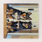 Charmante honden legpuzzel (Horizontaal)