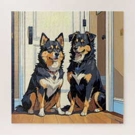 Charmante honden legpuzzel
