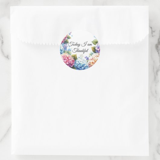Charmante hortensia dankbaarheid Sticker (Tas)