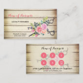 Charmante houten schaar en Rozen Salon Loyalty III (Voorkant / Achterkant)