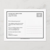 Charmante huwelijksaanvraag Save the date - Wit Aankondigingskaart (Achterkant)