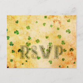 Charmante IRISH rsvp Uitnodiging Briefkaart