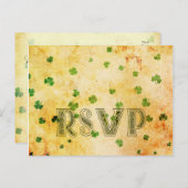 Charmante  IRISH rsvp Uitnodiging Briefkaart (Voorkant / Achterkant)