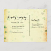 Charmante  IRISH rsvp Uitnodiging Briefkaart (Achterkant)