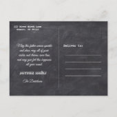 Charmante JOYEUX NOËL Krijtbord Foto Uitnodiging Briefkaart (Achterkant)