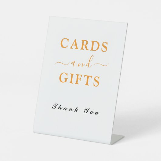 Charmante Kaarten & geschenken Reclamebord Met Voetstuk (Voorkant)