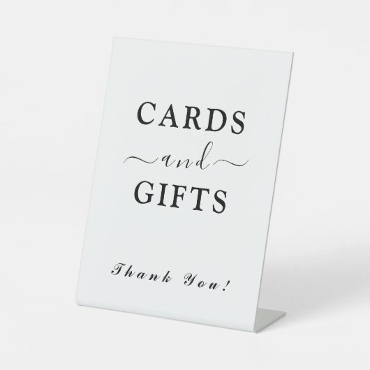 Charmante Kaarten & geschenken Reclamebord Met Voetstuk (Voorkant)