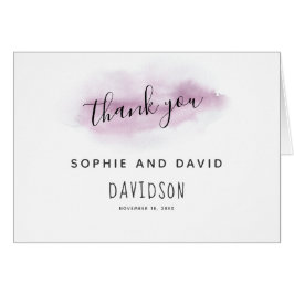 Charmante kalligrafie Waterverf Stroke Dank u