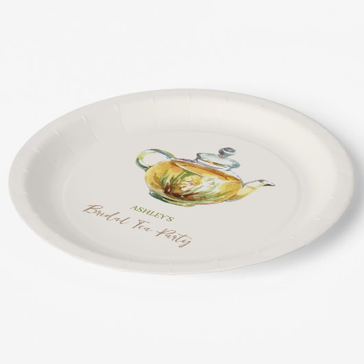 CHARMANTE kamille bruids thee party Papieren Bordje (Gekanteld)