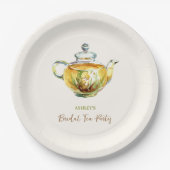 CHARMANTE kamille bruids thee party Papieren Bordje (Voorkant)