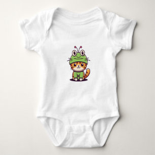 Charmante kat in Frog Pet - Schattig Baby Kitten Romper