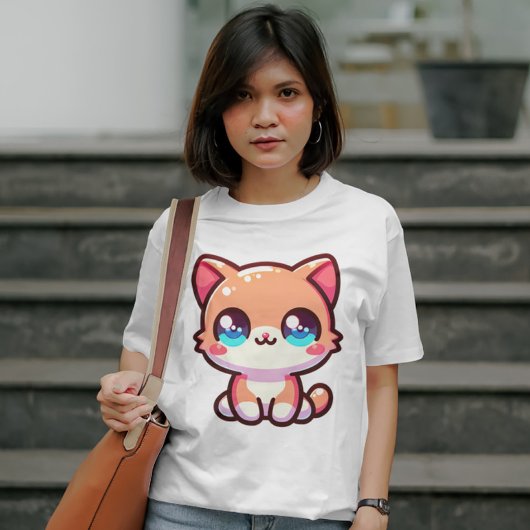 Charmante Kawaii Kat T-shirt