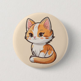 Charmante Kawaii Kitten Ronde Button 5,7 Cm