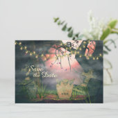 Charmante Kerkhof Save the Date Trouw Uitnodiging (Staand voorkant)