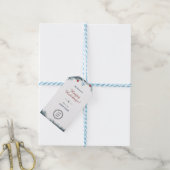 Charmante kerst dennengroen Logo branded Cadeaulabel (Met Touw)