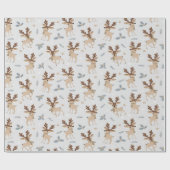 Charmante Kerst hert cadeau wrap Cadeaupapier (Vlak)