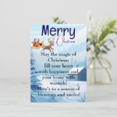 Charmante kerst kaart (Staand voorkant)