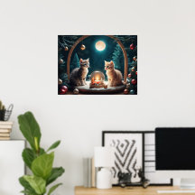 Charmante Kerst Kittens met Feestelijke Decor
