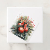 Charmante Kerst Mistletoe Custom Naam