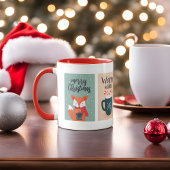 Charmante kerst Mok met 4 feestelijke Design