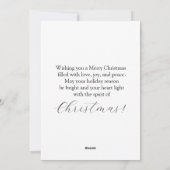 Charmante kerst uil feestdagenkaart (Achterkant)