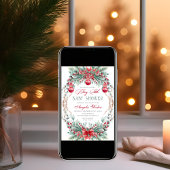 Charmante kerst vrolijk klein Baby shower Kaart