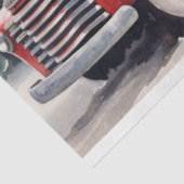 Charmante kerstboom Boerderij Truck Tissuepapier (Detail)